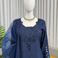 Natural Crepe Kurta Farshi Salwar With Dupatta