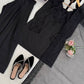 Natural Crepe Kurta Farshi Salwar With Dupatta