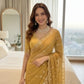 Moss Silk Leheriya Sequin Saree with Blouse