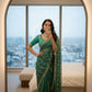 Moss Silk Leheriya Sequin Saree with Blouse