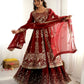 Silk Sequin Jacket Style Lehenga Set