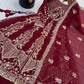 Embroidered Crunchy Silk Top -Lehenga Set