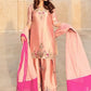 Blush Farshi Embroidered Suit