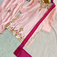Blush Farshi Embroidered Suit