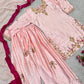 Blush Farshi Embroidered Suit