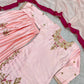Blush Farshi Embroidered Suit