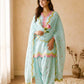 Ivory Embroidered Farshi Suit