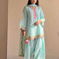 Ivory Embroidered Farshi Suit