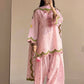Ivory Embroidered Farshi Suit