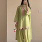 Ivory Embroidered Farshi Suit