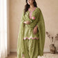 Ivory Embroidered Farshi Suit