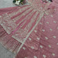Embroidered Crunchy Silk Palazzo Suit Set
