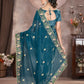 Floral Vine Embroidered Saree