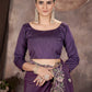 Floral Vine Embroidered Saree