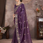 Floral Vine Embroidered Saree
