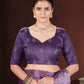 Sequin Cross Stitch Border Saree
