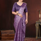 Sequin Cross Stitch Border Saree