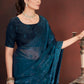 Sequin Cross Stitch Border Saree