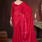 Sequin Cross Stitch Border Saree