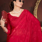 Sequin Cross Stitch Border Saree