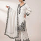 French Crepe Embroidered Palazzo Kurta Set
