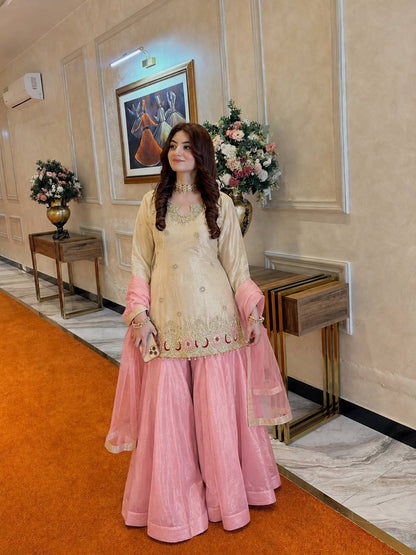 Gold Sequin Embroidered Suit