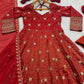 Rust Sequin Embroidered Anarkali