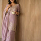 Zazu Silk Kurta Palazzo With Zari Embroidery