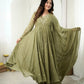 Mirror Sequin Embroidered Anarkali