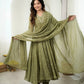 Mirror Sequin Embroidered Anarkali