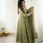 Mirror Sequin Embroidered Anarkali