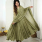 Mirror Sequin Embroidered Anarkali