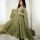 Mirror Sequin Embroidered Anarkali