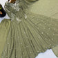 Mirror Sequin Embroidered Anarkali