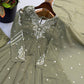 Mirror Sequin Embroidered Anarkali
