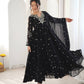Mirror Sequin Embroidered Anarkali