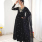 Mirror Sequin Embroidered Anarkali