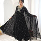 Mirror Sequin Embroidered Anarkali