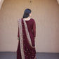 Sequin Embroidered Anarkali Gown