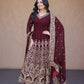 Sequin Embroidered Anarkali Gown