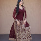 Sequin Embroidered Anarkali Gown