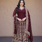 Sequin Embroidered Anarkali Gown