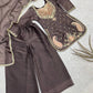 Mocha Gold Embroidered Kurta