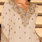 Chinon Silk Cording Embroidery Sharara Set