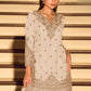 Chinon Silk Cording Embroidery Sharara Set