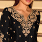 Chinon Silk Cording Embroidery Sharara Set