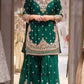 Chinon Silk Cording Embroidery Sharara Set