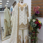 Chinon Silk Cording Embroidery Sharara Set