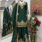 Chinon Silk Cording Embroidery Sharara Set