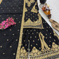 Chinon Silk Cording Embroidery Sharara Set